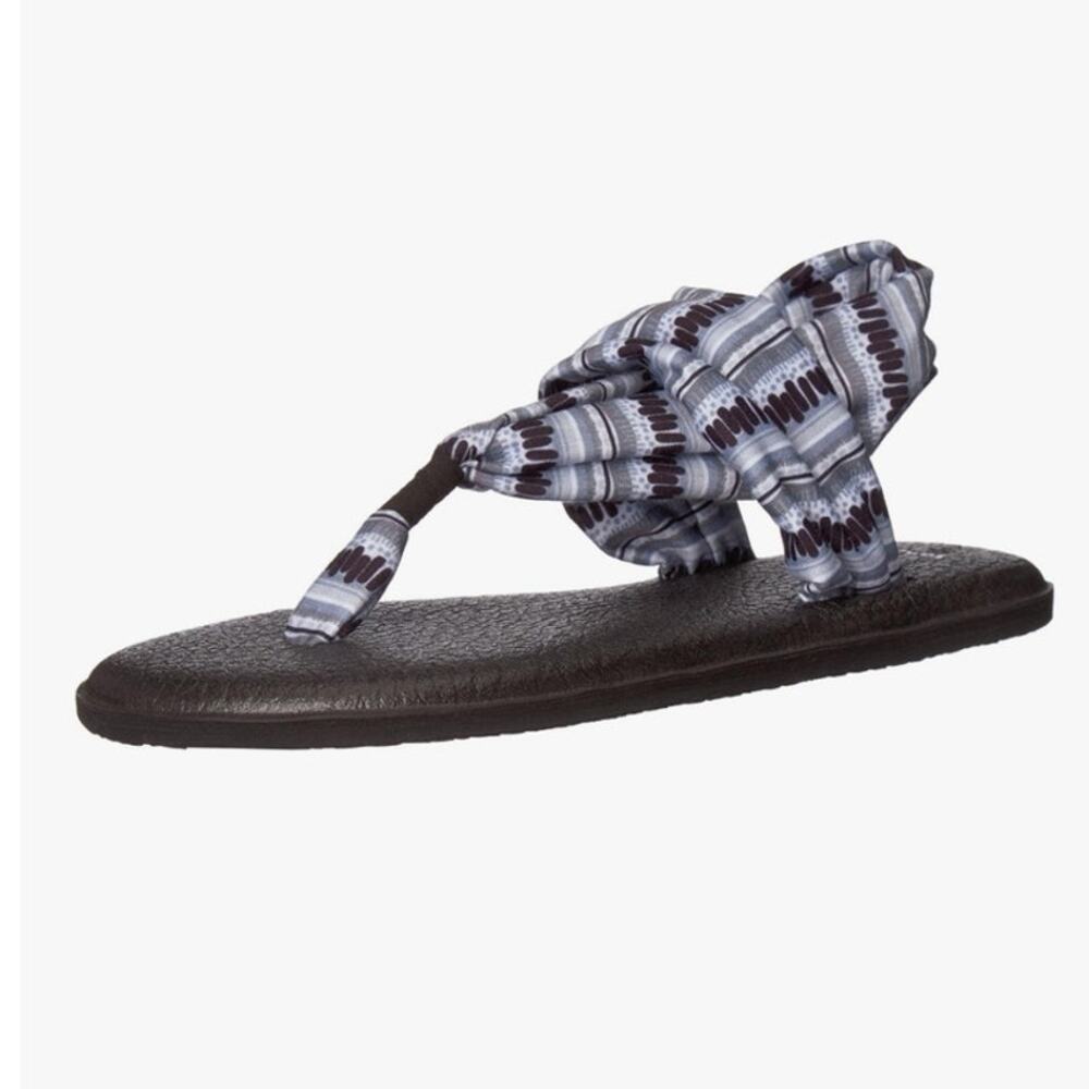 Sanuk Yoga Sling Print Vintage Stretch Sandals Size 8